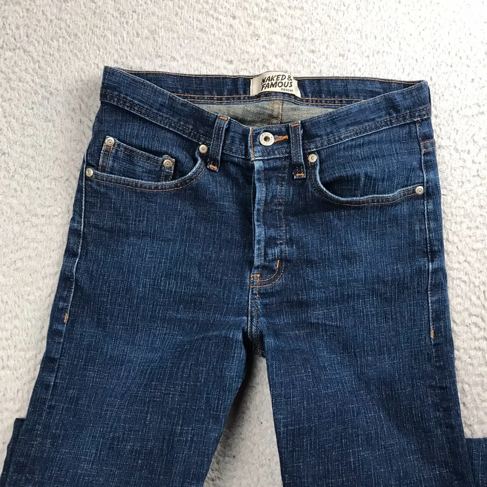 Naked & Famous‎ Weird Guy Left Hand Twill Selvedge Jeans Mens 29x27 Indigo Denim